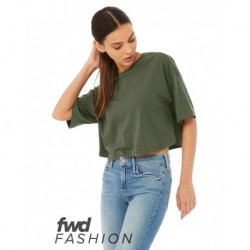 BELLA + CANVAS 6482 FWD Fashion Women's Jersey Cropped Tee