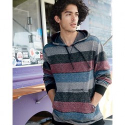 Burnside 8603 Printed Stripes Fleece Sweatshirt