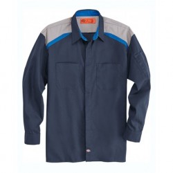 Dickies L607 Tri-Color Long Sleeve Shop Shirt