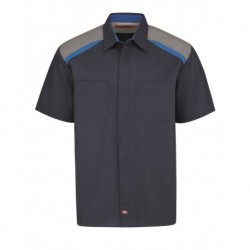Dickies S607L Tricolor Short Sleeve Shop Shirt - Long Sizes
