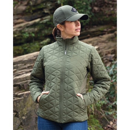 229716 Women's Repreve Eco Quilted Jacket - Holloway