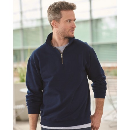 4528MR JERZEES 4528MR Super Sweats NuBlend Quarter-Zip Cadet Collar Sweatshirt 