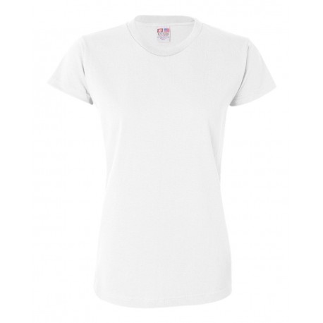 3325 Bayside 3325 Women's USA-Made Short Sleeve T-Shirt WHITE
