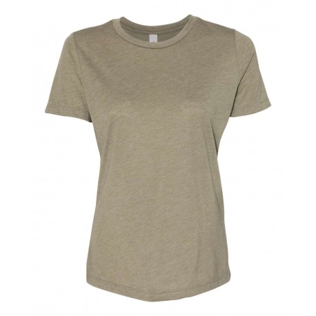 6413 BELLA + CANVAS 6413 Women's Relaxed Fit Triblend Tee OLIVE TRIBLEND