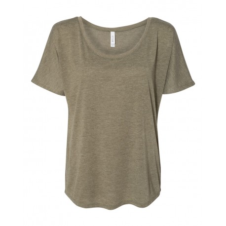8816 BELLA + CANVAS 8816 Women's Slouchy Tee HEATHER OLIVE