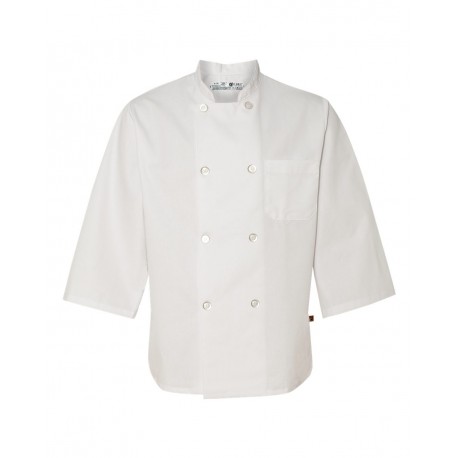 0402 Chef Designs 0402 Three-Quarter Sleeve Chef Coat WHITE