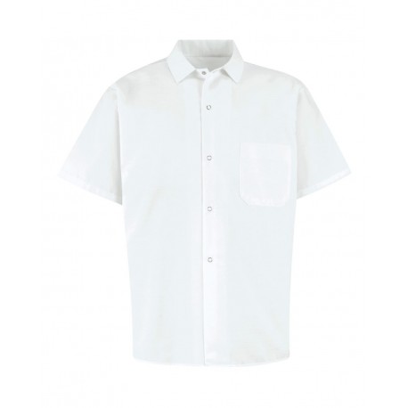 5028 Chef Designs 5028 80/20 Poplin Cook Shirt WHITE