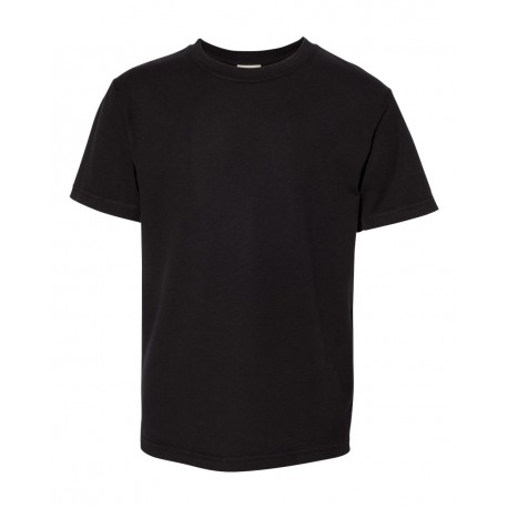 GDH175 ComfortWash by Hanes GDH175 Garment Dyed Youth Short Sleeve T-Shirt BLACK