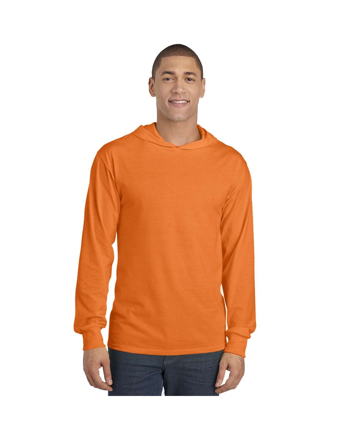 Fruit of the Loom 4930LSH HD Cotton Jersey Hooded T-Shirt