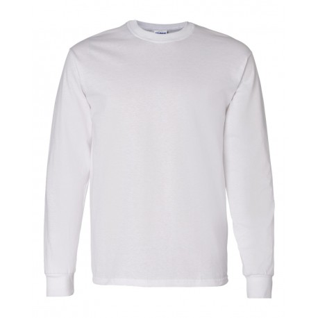 5400 Gildan 5400 Heavy Cotton Long Sleeve T-Shirt WHITE