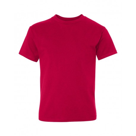 498Y Hanes 498Y Perfect-T Youth T-Shirt DEEP RED