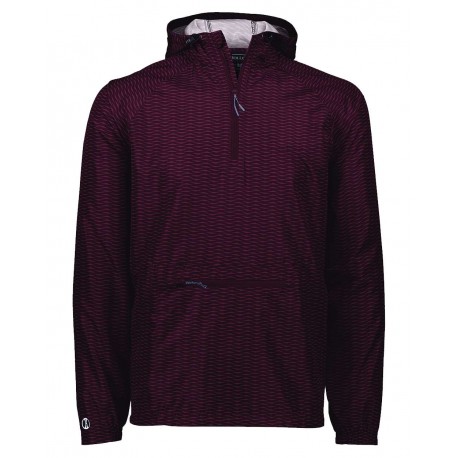 229554 Holloway 229554 Range Hooded Packable Quarter-Zip Jacket MAROON