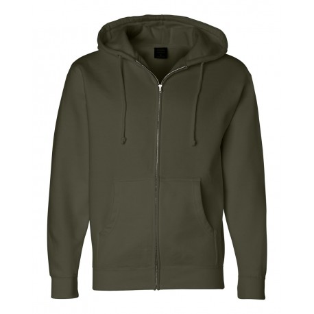IND4000Z Independent Trading Co. IND4000Z Heavyweight Full-Zip Hooded Sweatshirt ARMY