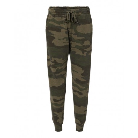 PRM20PNT Independent Trading Co. PRM20PNT Women's California Wave Wash Sweatpants Forest Camo Heather