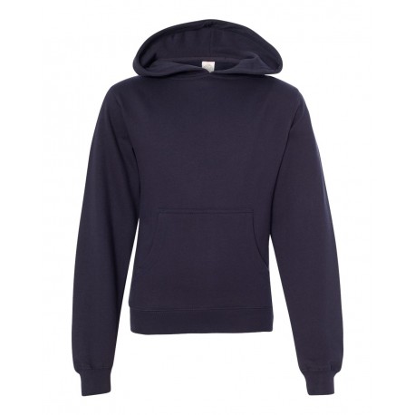 SS4001Y Independent Trading Co. SS4001Y Youth Midweight Hooded Sweatshirt CLASSIC NAVY