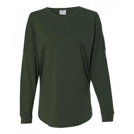 8229 J. America 8229 Unisex Game Day Jersey Long Sleeve T-Shirt FOREST
