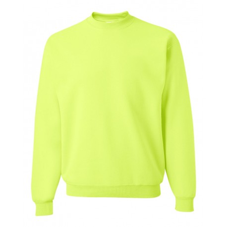 4662MR JERZEES 4662MR Super Sweats NuBlend Crewneck Sweatshirt SAFETY GREEN