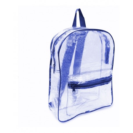 7010 Liberty Bags 7010 Clear PVC Backpack ROYAL