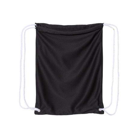 8895 Liberty Bags 8895 Mesh Drawstring Backpack BLACK