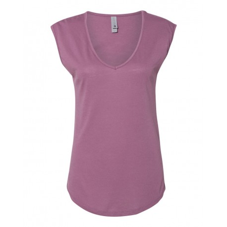 5040 Next Level 5040 Women's Festival Sleeveless Deep V-Neck T-Shirt SHIRAZ