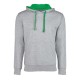9301 Next Level Heather Grey/ Kelly Green