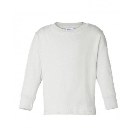 3311 Rabbit Skins 3311 Toddler Cotton Jersey Long Sleeve Tee WHITE