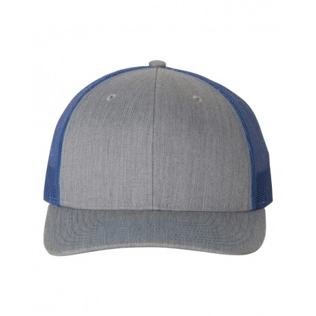 112 Richardson 112 Snapback Trucker Cap Heather Grey/ Royal