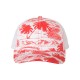 112P Richardson Island Print Red/ White