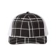 112P Richardson Plaid Print Black/ Charcoal/ White