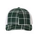 112P Richardson Plaid Print Dark Green/ Charcoal/ White