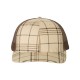 112P Richardson Plaid Print Khaki/ Black/ Brown