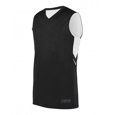 1166 Augusta Sportswear 1166 Alley-Oop Reversible Jersey BLACK/ WHITE