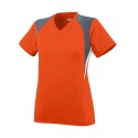 1296 Augusta Sportswear Orange/ Graphite/ White