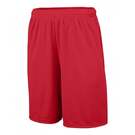 1429 Augusta Sportswear 1429 Youth Training Shorts with Pocket RED