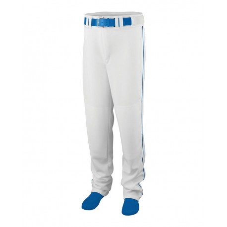 1445 Augusta Sportswear 1445 Series Baseball/Softball Pants with Piping WHITE/ ROYAL