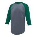 1505 Augusta Sportswear Graphite/ Dark Green