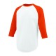 1505 Augusta Sportswear White/ Orange