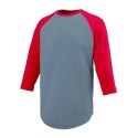 1505 Augusta Sportswear Graphite/ Red