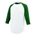 1506 Augusta Sportswear White/ Dark Green