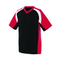 1535 Augusta Sportswear Black/ Red/ White