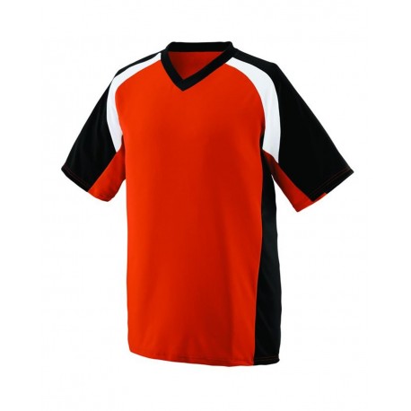 1536 Augusta Sportswear 1536 Youth Nitro Jersey Orange/ Black/ White
