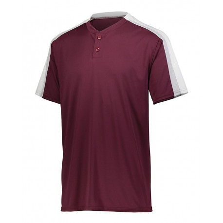 1557 Augusta Sportswear 1557 Power Plus Jersey 2.0 Maroon/ White/ Silver Grey