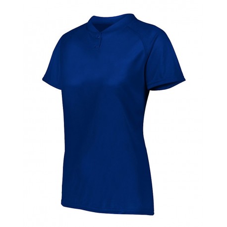 1567 Augusta Sportswear 1567 Women's Attain Two-Button Jersey NAVY