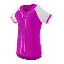 1666 Augusta Sportswear Power Pink/ White