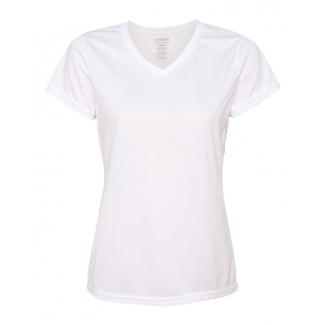 1790 Augusta Sportswear 1790 Women's Nexgen Wicking V-Neck T-Shirt WHITE
