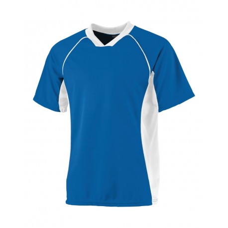 243 Augusta Sportswear 243 Wicking Soccer Shirt ROYAL/ WHITE