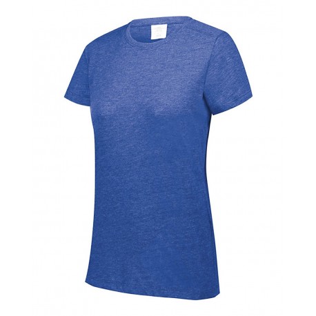 3067 Augusta Sportswear 3067 Women's Triblend Short Sleeve T-Shirt ROYAL HEATHER