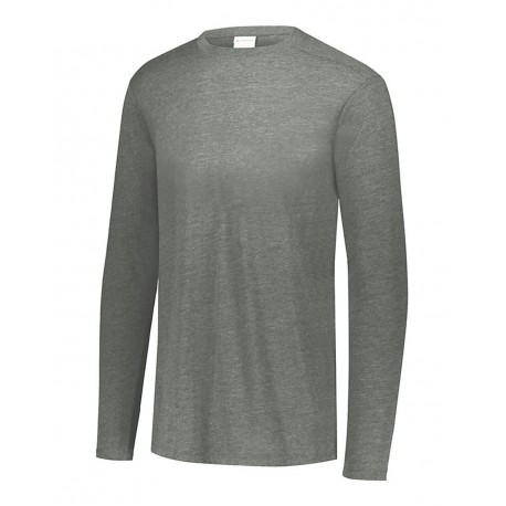 3075 Augusta Sportswear 3075 Triblend Long Sleeve T-Shirt GREY HEATHER