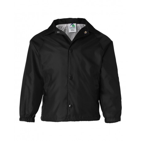 3101 Augusta Sportswear 3101 Youth Coach's Jacket BLACK