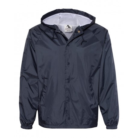 3102 Augusta Sportswear 3102 Hooded Coach's Jacket NAVY